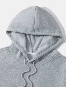 Sweat-shirt à capuche gris pour homme, style décontracté, avec poche avant et cordon de serrage, idéal pour l'automne - Product Image 6