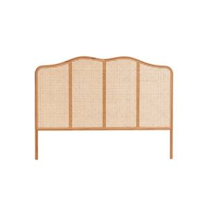 เตียงหัวเตียงโค้งหวายธรรมชาติ สานด้วยมือ สไตล์ชนบทชายทะเล โบโฮ เฟอร์นิเจอร์ห้องนอนแบบเป่าลม ของตกแต่งจากเวียดนาม - Product Image 1