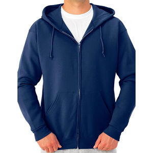 Sudadera con capucha para hombre con cremallera completa, 320 GSM, mezcla de algodón, impresión personalizada, suave y gruesa, para exteriores y gimnasio. - Product Image 4