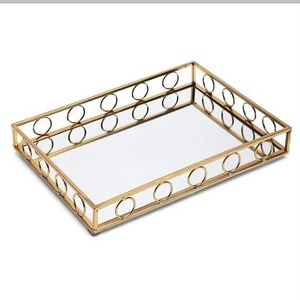 Rustic metal handicraft <b>tray</b> Customizable oval silver <b>tray</b> Industry trending decorative <b>tray</b> - Product Image 2