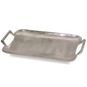 Bandeja de Servicio Metálica de Diseño para Fiestas, Plato Artístico para Bebidas y Postres, para Eventos Premium - Product Image 5