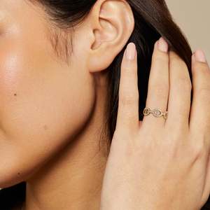 Manufacturing 10K 14K Solid <b>Gold</b> Diamond Initial <b>Ring</b> Elegant Diamond <b>Ring</b> Pave <b>Set</b> Diamond Handmade <b>Gold</b> <b>Ring</b> Wedding Band <b>Ring</b> - Product Image 6