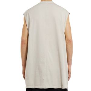 Nouveau débardeur tricoté personnalisé de qualité supérieure pour homme, col en V, pour le fitness et la gym, couleur unie, séchage rapide, style urbain - Product Image 2