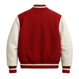 Professional Wholesale Custom Cropped Varsity Jacket Stand <b>Collar</b> Waterproof Breathable Professional Quality Long Sleeve Winter - Product Image 2