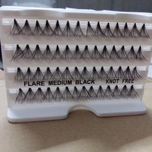 Cils individuels en soie de vison faits à la main en gros, sans nœuds, 12 rangées, volume méga 10D-20D, logo 0.10mm - Product Image 1