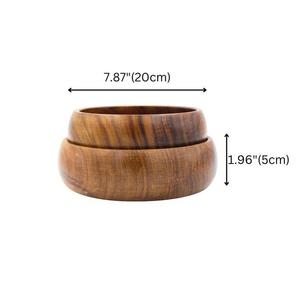 Medium Customized Size <b>Disposable</b> Classic Salad Bowl <b>Platter</b> Handmade India Crescent Crafts Top Selling Wood Soup Party Use - Product Image 3