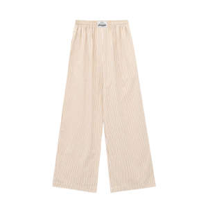Comfortable High Quality Unisex Loose Fit Embroidered Striped Eco-Friendly Vietnam Elastic Waist <b>Wide</b> <b>Leg</b> All <b>Trousers</b> <b>Men</b> - Product Image 5