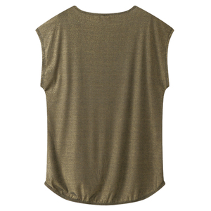 T-shirt uni surdimensionné en coton biologique 100 % pour femme, coupe ample, style streetwear, doux, respirant, décontracté, été, vente en gros - Product Image 3