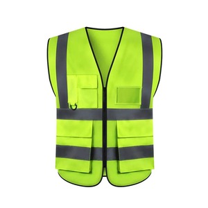 Hi Vis Winter Workwear Labor Security Engineering Multi-pocket Reflective Men Vest Site Reflective Vest Clothes Jacket - Product Image 3