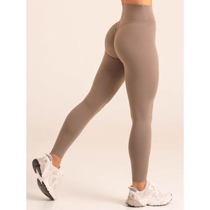 Leggings Deportivos Sostenibles Personalizados con Cintura Alta y Diseño Cruzado, Leggings de Gimnasio a la Moda para Mujer - Product Image 5