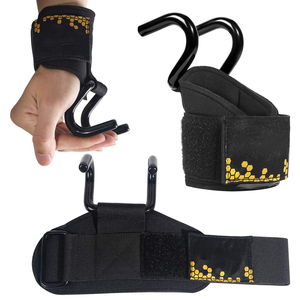 Comfortable Anti-slip Neoprene <b>Weight</b> Lifting Power Grip Fitness Hooks Customized Neoprene Power Lifting Grips Hooks - Product Image 1