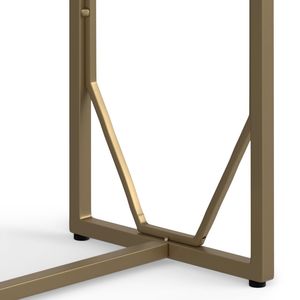 Tavolino Decorativo Selma in Metallo e Legno, Elegante Arredamento per Soggiorno - Product Image 5