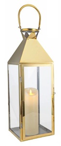 Elegante Farol de Metal y Vidrio con Acabado Dorado Brillante, Faroles de Metal para Velas, Decoración del Hogar para Exteriores, Personalizado - Product Image 3