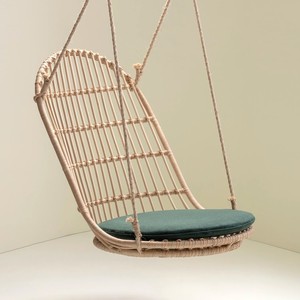 Silla colgante para jardín, terraza, exterior, de ratán, en forma de luna, hamaca colgante. - Product Image 2