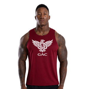 Mens 100% Polyester Breathable Quick Dry Casual Gym Tank Top Sleeveless Workout <b>Stringer</b> <b>Vest</b> Custom Logo Fitness Training - Product Image 1