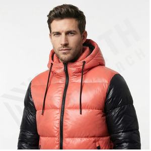 Doudoune polyvalente pour hommes Doudoune confortable Isolation en microfibre Tissu léger pour tenue décontractée Col montant Saison d'hiver - Product Image 2