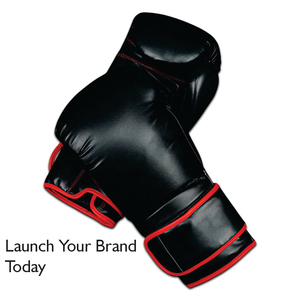 Guantes de Boxeo de Cuero Vacuno con Logotipo Personalizado - Guantes de Entrenamiento y Sparring de Marca Privada OEM para Gimnasio, 10oz, 12oz, 14oz, 16oz - Product Image 3