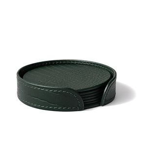 Premium Leather Coaster set of 6 for Dining <b>Table</b> Tea Coffee Mug Coasters Stylish <b>Table</b> <b>Protection</b> for Home Office - Product Image 6