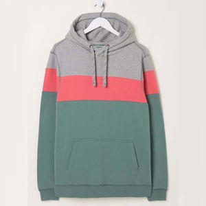Sweat à capuche oversize pour homme 100% coton - Impression personnalisée, respirant, streetwear, couleur contrastée - Product Image 3
