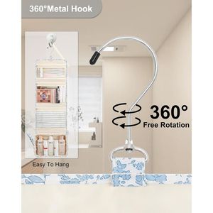 Borsa da viaggio impermeabile per articoli da toeletta con gancio per appendere, organizer per cosmetici e trucchi - Product Image 2