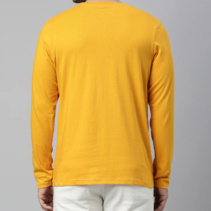 Camiseta de manga larga para hombre, de secado rápido, alta calidad, con logo personalizado, corte regular, 100% algodón, informal, ecológica. - Product Image 2