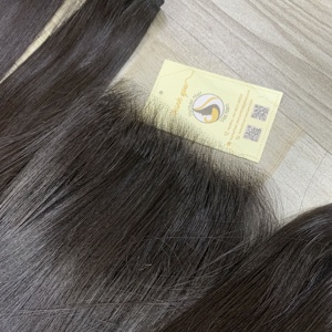 Os de cheveux vietnamiens crus cuticules droites paquets de cheveux alignés extensions de trame dentelle suisse 5x5 HD fermeture cheveux humains Vietnam - Product Image 6