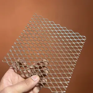 Grillage métallique industriel robuste en acier galvanisé et aluminium, maille diamantée, pour la protection rigide - Product Image 5