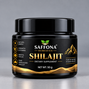 Résine de Shilajit Saffona 50g, résine minérale naturelle de l'Himalaya, complément alimentaire botanique traditionnel - Product Image 1