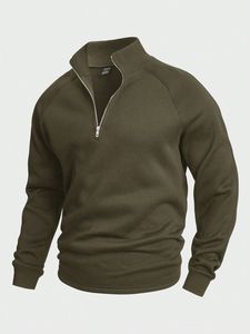 Sudadera Unisex con Cierre de Cremallera, Forro Polar de Poliéster, Color Sólido, Corte Regular, Sudadera Informal de Invierno con Logotipo Frontal con Impresión Digital - Product Image 6