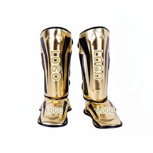Protections de tibia en cuir PU pour boxe, MMA, Muay Thai, Karaté – Personnalisables, OEM, Prix de gros - Product Image 1