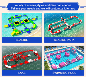 Jouets gonflables pour l'escalade aquatique avec toboggan, parc aquatique <span class=keywords><strong>gonflable</strong></span>, toboggan iceberg pour adultes - Product Image 4