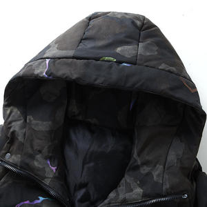 Men's Hooded <b>Camouflage</b> Puffer Winter Jacket Waterproof Camo Hooded Insulated Jacket Men's Outdoor Thermal Padded Hooded Jacket - Product Image 2
