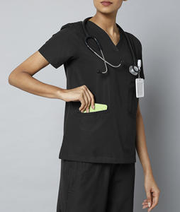 Nuevo Diseño de Uniformes Médicos de Spandex Tejido, Conjuntos de Uniformes de Enfermería, Estilo Jogger, Unisex, para Verano - Product Image 3