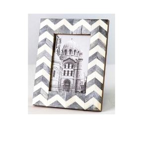 Marco de fotos con incrustaciones de hueso de Chevron multicolor de alta calidad, marco de fotos de escritorio de mesa, marco de fotos con incrustaciones de hueso hecho a mano - Product Image 3