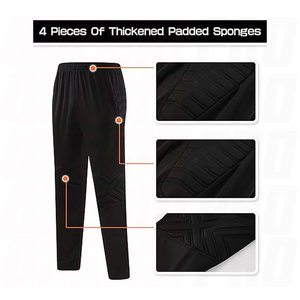 Boys Goalkeeper Soccer Jersey and Pants Set Padded Long Sleeve Goalie Shirt with Protective Elbow <b>Knee</b> Padding Youth Football - Product Image 4