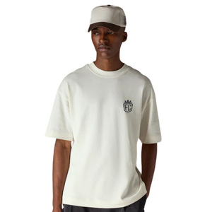 Men Oversized Short Sleeve T Shirt <b>Neutral</b> Minimal Chest Logo Cotton Crew Neck Casual Streetwear Tee Wholesale OEM Supply - Product Image 5