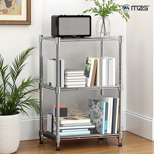 Scaffale Organizzatore in Acciaio a 3 Ripiani, Capacità 450 Libbre, 30 cm di Profondità x 2,5 cm di Altezza, per Casa, Cucina, Ufficio, Finitura Cromata - Product Image 2