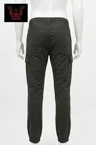 Men's Cotton Cargo <b>Jogger</b> Pants Elastic Waist Pull-On Utility Trousers Multi Pocket <b>Slim</b> Fit Casual Pants - Product Image 2