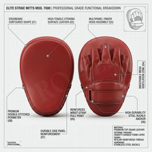 Almohadillas de Boxeo al por Mayor de Fábrica para Entrenamiento de Artes Marciales, Palas de Golpeo Duraderas, Objetivos de Mano Profesionales para Kickboxing - Product Image 2