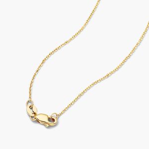 Round Halo Cluster Diamond <b>Necklace</b> In Rose Gold - Product Image 3