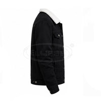 Manteaux en jean pour hommes sous marque privée, service OEM, coupe classique, décontractés, fermeture boutonnée, motif uni, 100 % coton, vente en gros, hiver