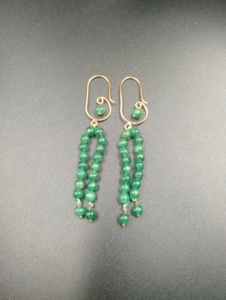 Boucles d'oreilles créoles plaquées or en forme de goutte d'eau, minimalistes, avec perles, pour femme, bijoux à porter au quotidien - Product Image 4