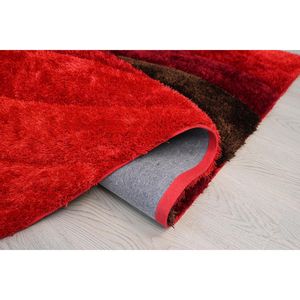 Nina Red Shag Rug 3D Home Decor avec une touche élégante - Product Image 6