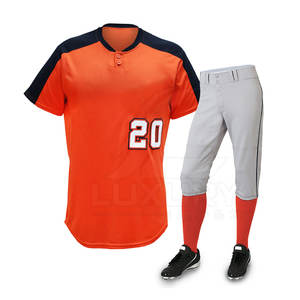 Uniforme de Béisbol Personalizado con el Último Diseño, Mangas de Jersey Transpirables, Ropa Deportiva de Alta Calidad con Botones Completos - Product Image 6