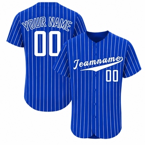 Maillots de baseball personnalisés en gros à manches courtes, en tissu athlétique de qualité supérieure, coupe confortable, qualité durable, imprimé sur le devant - Product Image 1
