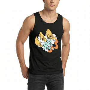 Bulk Customizable Graphic Printed Men's Sleeveless Shirt Gym Vest Athletic Muscle Tank <b>Top</b> Wholesale Price Sportswear Tank <b>Tops</b> - Product Image 5