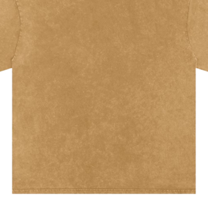 Camiseta de Algodón Oversize Lavada Estilo Vintage, de Alto Gramaje, Estilo Urbano, Lisa, Color Marrón Camel, con Logotipo Personalizado OEM, Alta Calidad, Unisex, de Moda - Product Image 4