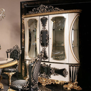 Classic Luxury <b>Black</b> Gold <b>Dining</b> Room Furniture Set Solid Wood Oval <b>Dining</b> <b>Table</b> Durable Elegant Upholstered <b>Dining</b> <b>Chair</b> - Product Image 6