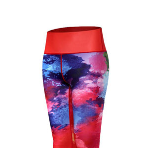 Leggings de sublimación para mujer de buena calidad, para entrenamiento, cintura alta, yoga, con servicio OEM y MOQ bajo. - Product Image 6