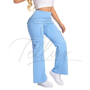 Top selling new arrival Yoga Fitness High Waisted Leggings for Women's Gym Pants Solid Color Women's Leggings for Sale - Product Image 5